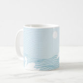 OP Art Blue Swan Drig Mug (Devant gauche)