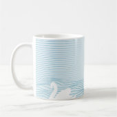 OP Art Blue Swan Drig Mug (Gauche)