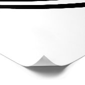 Op Art Bullseye Excentric Black White Poster (Hoek)