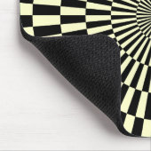 Op Art — Cream en Black Muismat (Hoek)