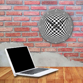 Op Art is een uitvinding van de jaren '60. De bewe Ronde Klok