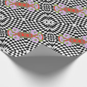 Op-Art Prix Madhi Black en White Cadeaupapier (Hoek)