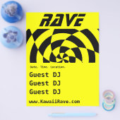 Op Art Rave Aangepaste Flyer (Enkel)