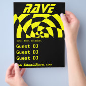 Op Art Rave Custom Flyer (Hand)