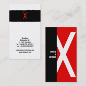 Op basis van typografie visitekaartje (Voorkant / Achterkant)