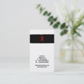 Op basis van typografie visitekaartje (Staand voorkant)