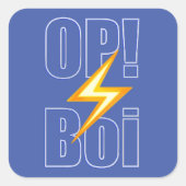 OP Boi Gamer White Sticker (Voorkant)