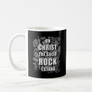 Op Christus de Solid Rock sta ik Christelijk geloo Koffiemok