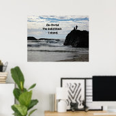 Op Christus de Solid Rock sta ik. Poster (Thuiskantoor)