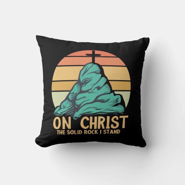 Op Christus, de stevige rots die ik sta Kussen (Voorkant)