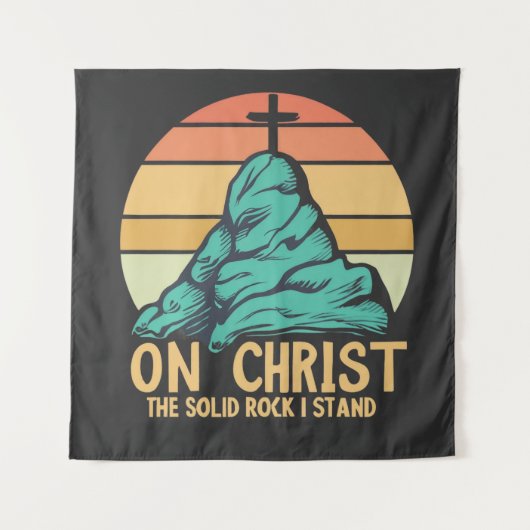 Op Christus, de stevige rots die ik sta Wandkleed (Voorkant)