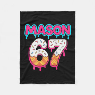 (op Ck) Six Seven Ice Cream Drip Sport 67 Mason Mi Fleece Deken