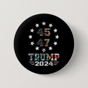 (op Ck) Westerse Trump Cowboy Die Je Miste Ronde Button 5,7 Cm