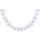 Op Cloud 9 Dusty Blue Dreamy Sky Vlaggetjes (Alle)