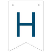 Op Cloud Nine Blue Happy Birthday Party Decor Vlaggetjes (Tweede vlag)