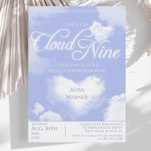 Op Cloud Nine Droomhart Wolken Bruidsmeisjesfeest