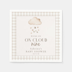 Op Cloud Nine Genderneutraal Baby shower servetten