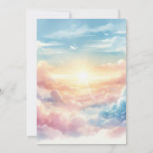 Op Cloud Nine Modern Baby shower Kaart (Achterkant)