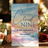 Op Cloud Nine Modern Baby shower Kaart