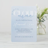 Op Cloud Nine Vrijgezellenfeest Kaart (Staand voorkant)