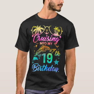 Op cruise naar mijn 19e verjaardagsfeestje 19 jaar t-shirt