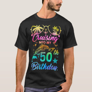 Op cruise naar mijn 50ste verjaardagsfeestje 50 ja t-shirt
