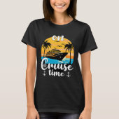 Op cruise tijd strand zomervakantie matching fami t-shirt (Voorkant)