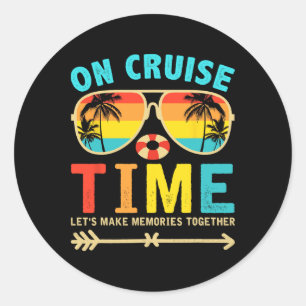 Op Cruise Time Cruise Squad Zomer Vakantie Matchi Ronde Sticker
