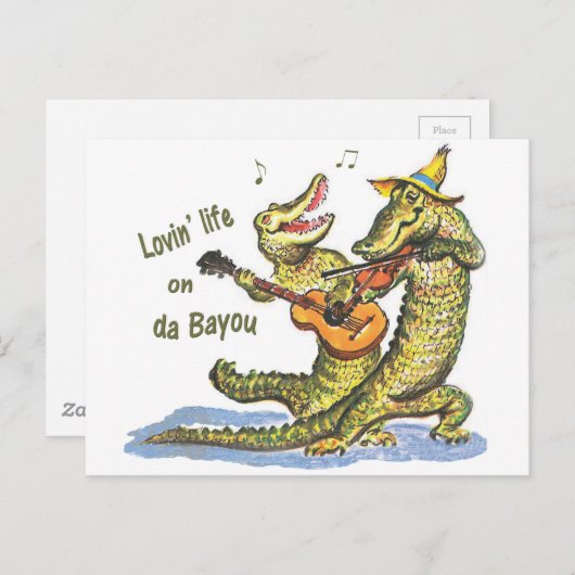 Op da Bayou Briefkaart (Voorkant / Achterkant)