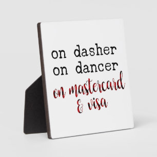 Op Dasher On Dancer op Mastercard en Visa Fotoplaat