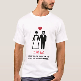Op dat moment trouwden papa en mama. Coronavirus T-shirt