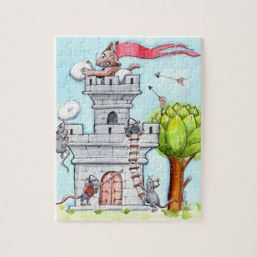 Op de aanval! legpuzzel (Verticaal)