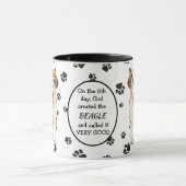 Op de achtste dag Creëer God Beagles Mok (Midden)