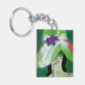 Op de andere manier kijken sleutelhanger (Voorkant Links)