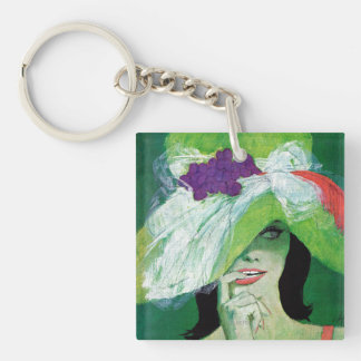 Op de andere manier kijken sleutelhanger