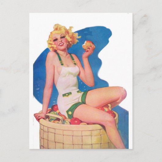 Op de Apple Cart Briefkaart (Voorkant)