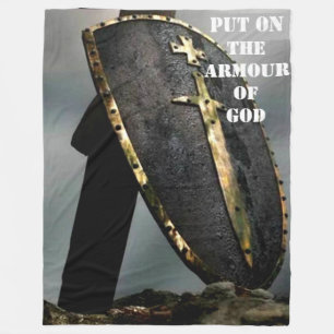 OP DE ARMOR VAN GOD FLEECE DEKEN