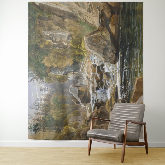 Op de Ausable | James David Smillie Art Wandkleed (In situ)