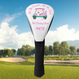 Op de baan, buiten de uren om nog steeds lekker be golfheadcover
