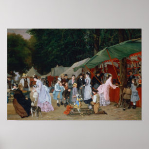 Op de beurs 1877 poster