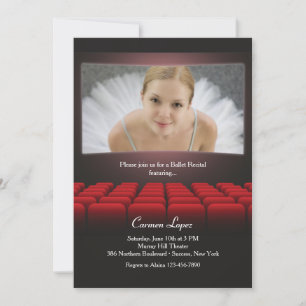 Op de Big Screen Photo Invitation Kaart