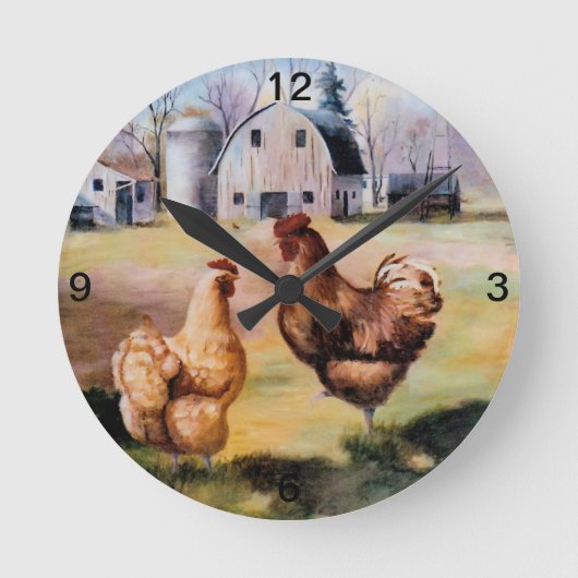 Op de Boerderij klok (Voorkant)