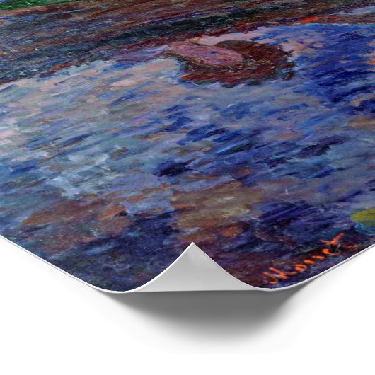 Op de boot, Monet Poster (Hoek)