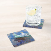 Op de boot, Monet Vierkante Kartonnen Onderzetter (Insitu)