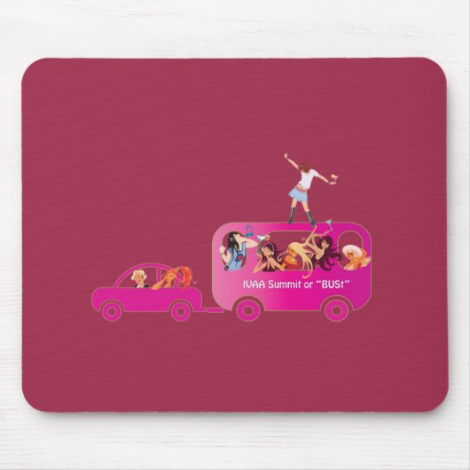 Op de busmousepad muismat (Voorkant)