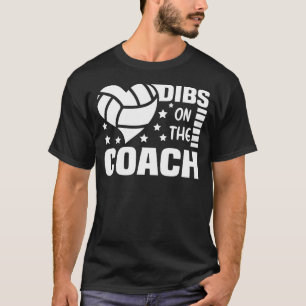Op de coachvolleybal, op de strook, t-shirt