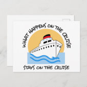 Op de cruise briefkaart (Voorkant / Achterkant)