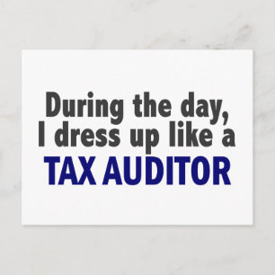 Op de dag dat ik dress als belastingcontroleur briefkaart