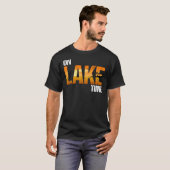 Op de dampfase van het meer t-shirt (Voorkant volledig)