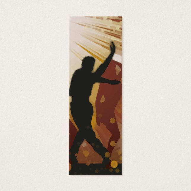 Op de dansvloer Bladwijzer Mini Visitekaartjes (Voorkant)